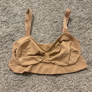 Neutral Tan Ruched Bralette